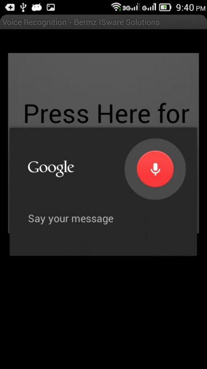 Android Voice Recognition App | SourceCodester