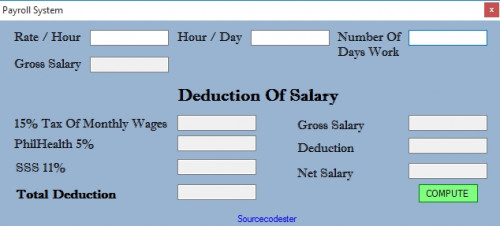 visual basic payroll system free source code tutorials
