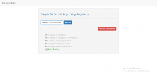 simple todo