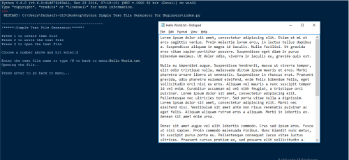 Python: A Simple Text File Generator For Beginners | Free Source Code ...