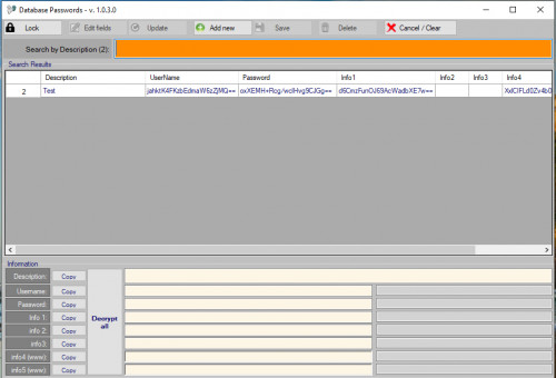 image - Simple Database Passwords with Access Database encrypted 128bit - Free Source Code