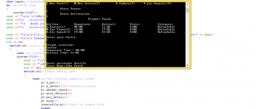 Airline Reservation System Using C++ | Free Source Code & Tutorials