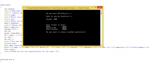 Movie Ticket Booking System Using C++ Free Source Code & Tutorials