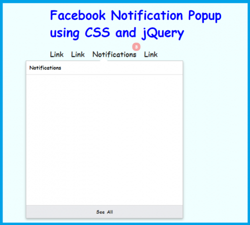 Facebook Notification Popup | Free source code, tutorials ...