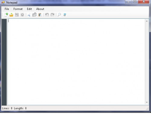 using simple notepad using simple notepad
