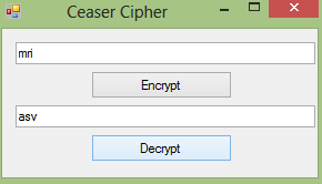 cipher ceaser visual basic encrypter text create introduction