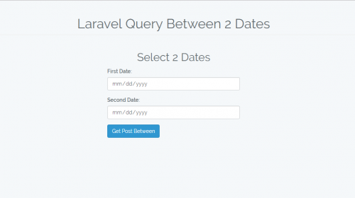 Laravel: Query Between 2 Dates | Free Source Code & Tutorials