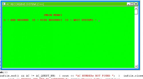 1 - FreeC++: Simple Recording System with excel/notepad etc - Free Source Code