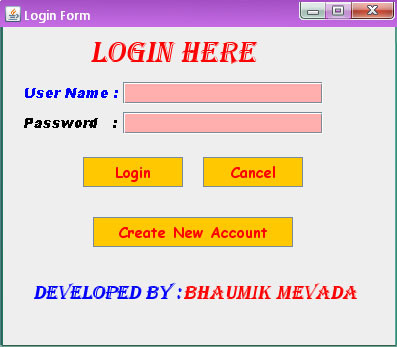 sis login - Student Information with Login System in Java - Free Source Code