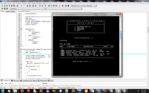 Console POS System in C Language  Free Source Code 