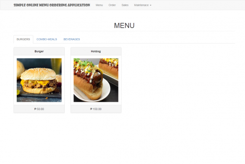 captures - Food Ordering System (for POSBANG) - Free Source Code