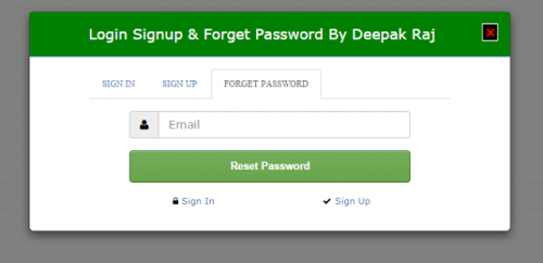 2 - Login Sign up and Forget Password Form in HTML Bootstrap - Free Source Code