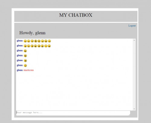 screenshot 49 - Including Emoticons in a Chat Box Using jQuery - Free Source Code