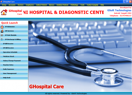 snap hms - GHospital Care | Clinic Management System - Free Source Code
