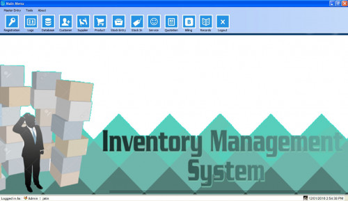 mainscreen - Complete Inventory Management Software - Free Source Code