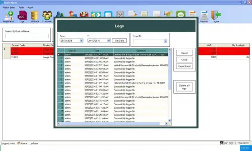 sis screen - Complete Billing Software With Inventory + Accouting Reports - Free Source Code