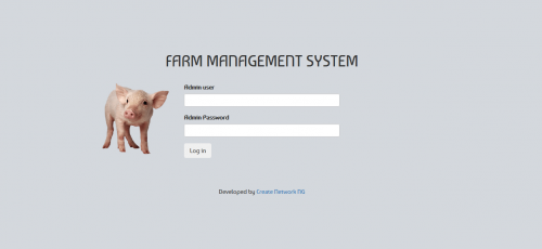 screen 0 - Online Pig Management System (Basic & Free Version) - Free Source Code
