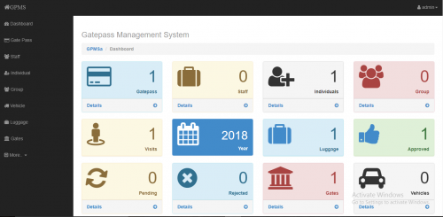 gpmsinterface - Online Gate Pass Management System - Free Source Code