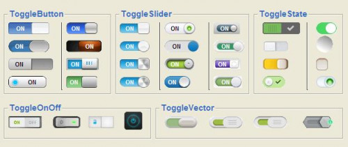 Toggle Button مجموعة أنماط زر تبديل بطريقة اكثر احترافية و جمالا Sans_titre