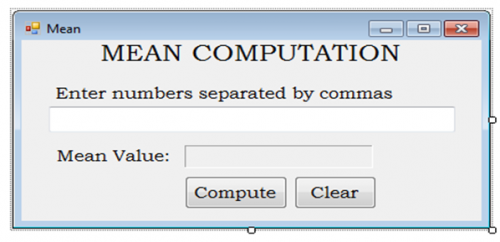 Mean Computation Form | Free source code, tutorials and articles