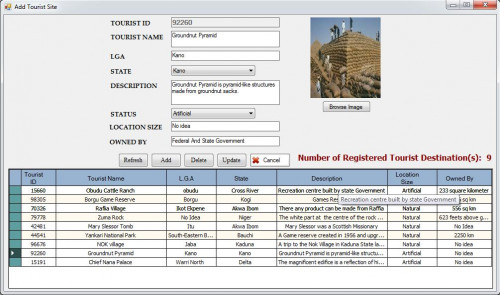 tourism system img - Design and Implementation of Computerized Tourism Information System - Free Source Code