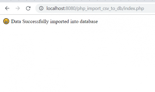 capture 0 - Import CSV file into a MySQL database - Free Source Code