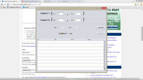 screenshot 28 - Implementing the Bresenham algorithm using netbeans - Free Source Code