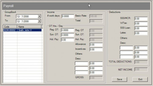 computerized payroll system