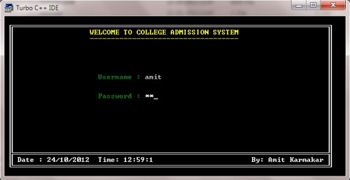 c1 - School Admission System - Free Source Code