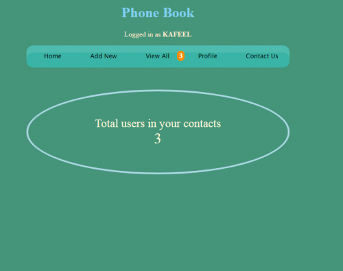 dashboard - Phone Book/Phone Directory - Free Source Code