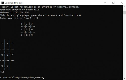 Tic%20Tac%20Toe%20Game - Rock Paper Scissors and Tic Tac Toe Game Using Python - Free Source Code