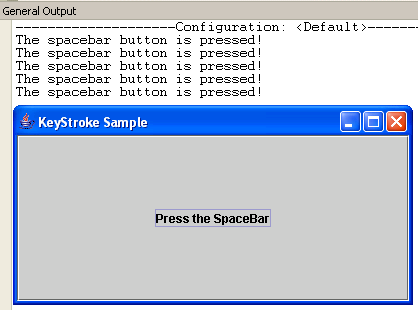 keystroke - KeyStroke/KeyPress in Java - Free Source Code