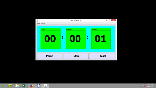 stopwatchscreen 0 - Stopwatch System - Free Source Code