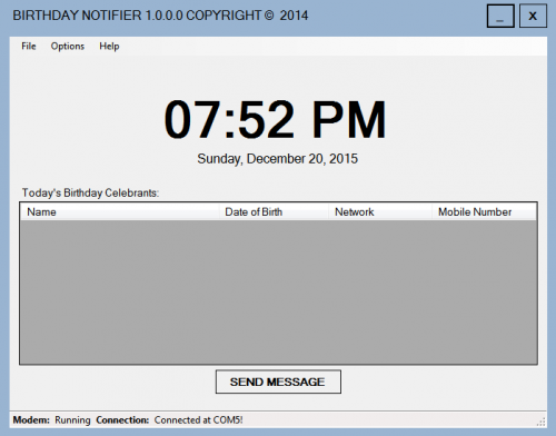 birthday notifier - Birthday Notifier - Free Source Code