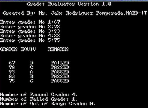 grades - Grade Evaluator Version 1.0 - Free Source Code