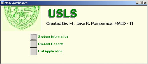 ms access student
