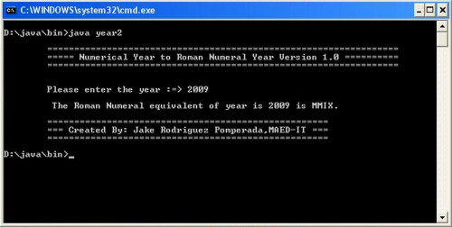 Year Numerical To Roman Numeral Converter Version 1.0 | Free source