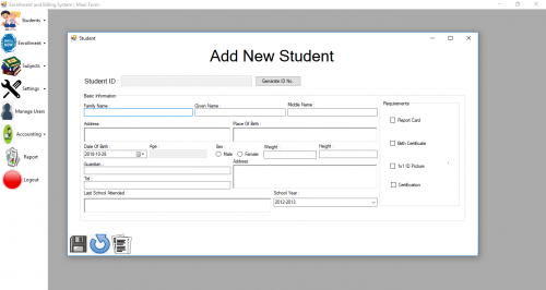 2018 10 28 1 - Enrollment and Billing System - Free Source Code