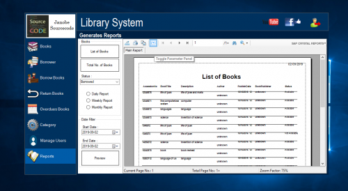 2019 09 02 6 - Library System in VB.Net Integrated with Bunifu Framework - Free Source Code