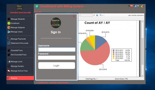 ps - Enrollment with Billing System in VB.Net Integrated with Bunifu Frameworks - Free Source Code