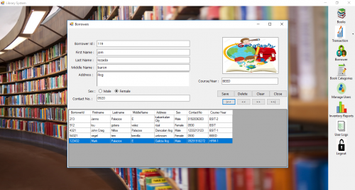 ps library - School Library System Using C# and MySQL Database - Free Source Code