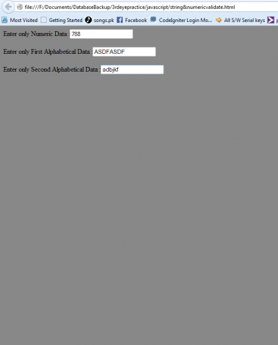 string numeric - String and Numeric Validation Using JavaScript - Free Source Code