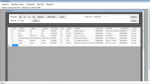 See All 192 Rows On Freesourcecode.net