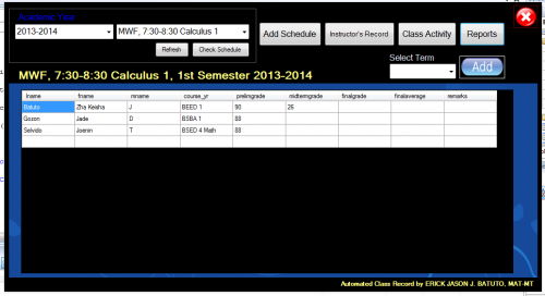 attendance sheet online
