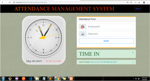 2 0 - Attendance Management System Using PHP/MySQLi - Free Source Code