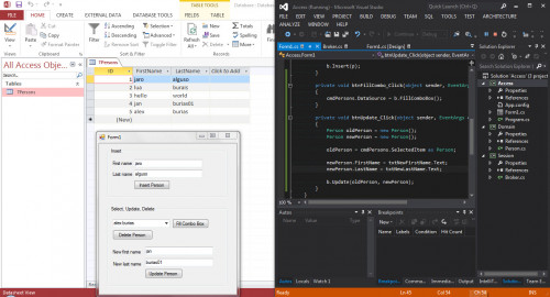 vs   insert update delete using ms access db - Microsoft Visual Studio 2012 (Basic Function - INSERT, UPDATE, DELETE) - Free Source Code