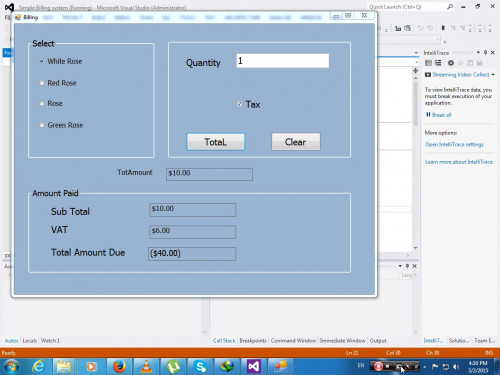 simple billing system free source code tutorials