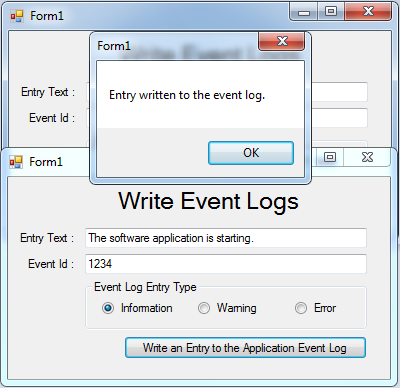 How to Write an Entry to the Application Event Logs in Visual Basic ...