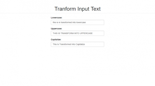 Input text label