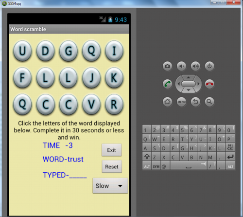 Word Jumble Program Java